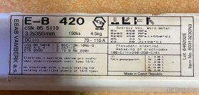 Obalené elektrody(mma) na svařování nerezy různé průměry - 12
