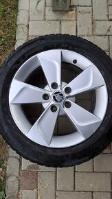 Originální alu Škoda + zimní Continental - 12