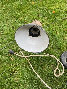 lampa retro lampa dílenská lampa industriální bankéřka - 12