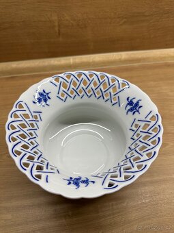 Květináč prolamovaný 19 cm, výš. 11 cm, Cibulák, originální - 12