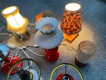 lampa retro lampa skleněná lampa retro lampa na noční stolek - 12