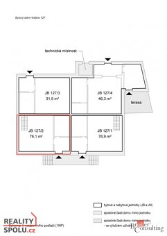 Prodej, byty/2+kk, 76 m2, 76813 Hoštice, Kroměříž [ID 69193] - 12
