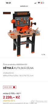 Dětský pracovní ponk Black + Decker, kamion s kufrem - 12