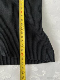 Dáms. černý top/tričko/svetřík s dl. ruk. a výstřihem – M/L? - 12