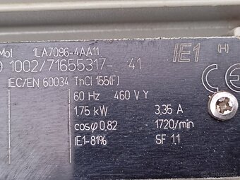 PRODÁM 2 KS  ELEKTROMOTOR SIEMENS - 12