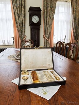 Luxusní stříbrná čajová sada s monogramem SG – 800/1000 - 12