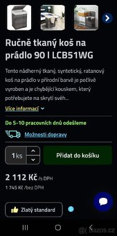Nový koš na prádlo nebo hračky 90 litrů - 12