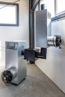 Ohřívač vzduchu koza NG30 kW do 400 m2 na olej a dřevo. - 12
