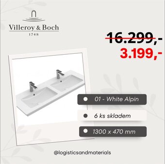 Villeroy & Boch výprodej — luxusní sanitární keramika - 12