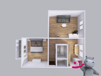 Prodej byt 2+1, 48 m2 - Kralupy nad Vltavou - Lobeček - 12
