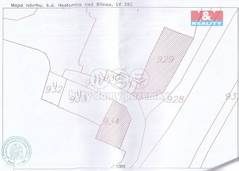 Prodej zahrady, 1397 m², Hostomice, ul. Duchcovská - 12