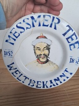 Starý reklamní popelnik Messmer tee - 12