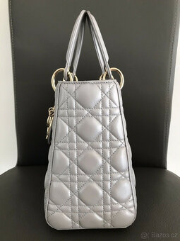 Dámská kabelka DIOR s účtenkou, úplně nová, světle šedá, kom - 12