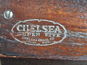 Starožitné rádio Chelsea Super-Five 5, USA, 1925, 5 lampovka - 12