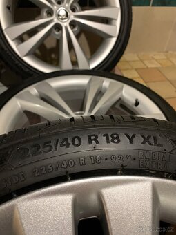Alu kola Škoda R18 5X112 ZÁNOVNÍ LETNÍ PNEU 225/40R18 NEPTUN - 12
