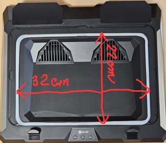 Výkonná chladící podložka pod notebook KLIM Mistral - 12
