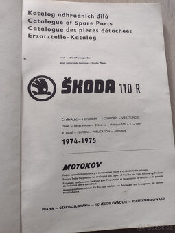 ŠKODA 110 R, (ERKO), KATALOGY ND, 1970 A 1971-1972 A 1974-75 - 12