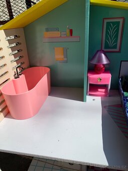 Domečky pro dřevěné panenky s příslušenstvím, pro Barbie - 12