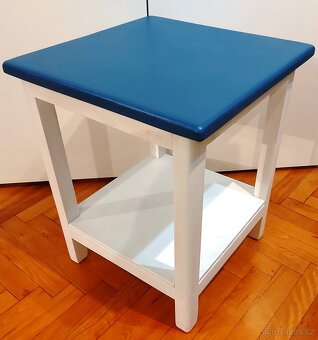 Stolička (štokrle) 40x40x53cm modrobílá - 12