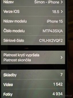 iPhone 15 Blue 128GB, záruka do 2027 - 12