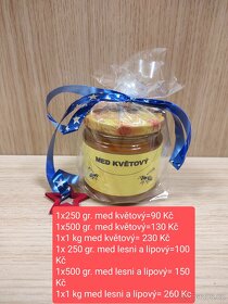 Včelí med z Jesenicka + dárkovémedové  balíčky - 12
