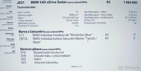 BMW 540i, Mpaket, xDrive, TOP výbava, reg. 7/2020 - 12