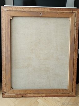 obraz DÁMA S PERLOVÝM NÁHRDELNÍKEM, olej, sign. +89 - 12