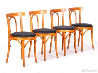4x přečalouněné jídelní židle, pěkný stav - 12