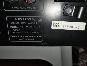 Onkyo M 5060R + P 3060R po komplet servisu. - 12