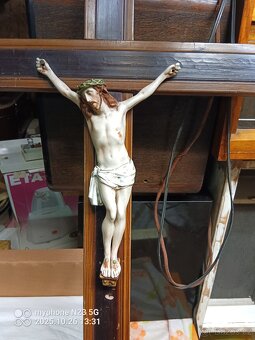 Krize krucixy,svícny poniklovane - 12