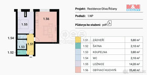 Prodej bytu 2+kk, 53 m², Říčany, ul. Verdunská - 12