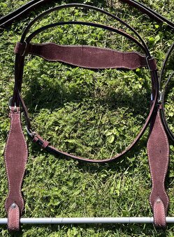 Westernový set hnědo/vínový - 12