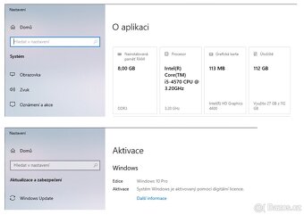 PC Core i5 4570, 8 GB DDR3, 120 GB SSD, W10 Pro - 12