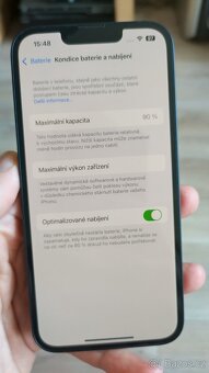 Apple iPhone 13 128GB Blue,skvělý stav,baterie90%,zár.12mes - 12
