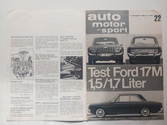 Dobové retro prospekty, manuály Ford Taunus, Cortina, Consul - 12