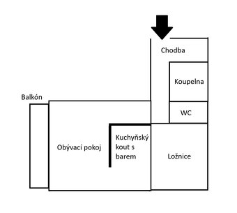 Prodej 2+kk, 55m2 (balk.+sklep) (Rochlice, ul.Pastelová) - 12