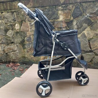 Kočárek pro přepravu domácích mazlíčků - tříkolový - nové - 12