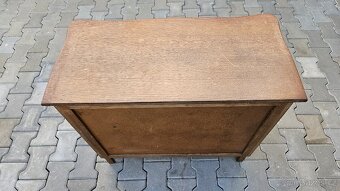 Dřevěný TV stolek + skříňka - 12