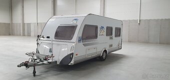 Obytný přívěs Knaus Südwind 500 FU, nově koupený v r. 2009 - 12