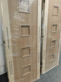 Interiérové dveře 2ks  MASONITE 70/ plné s čtvercovým vzorem - 12