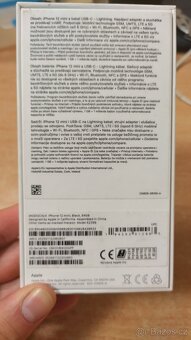 Apple iPhone 12mini 64GB blue,baterie 85%,slušný stav,záruka - 12