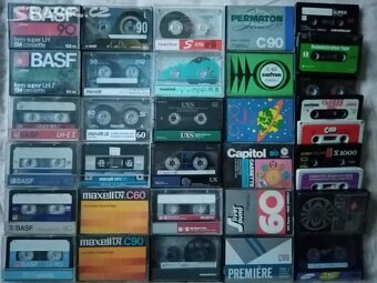 Nove foto 3.11. málo použitych 590 MC kazet od 9 Kč - 12