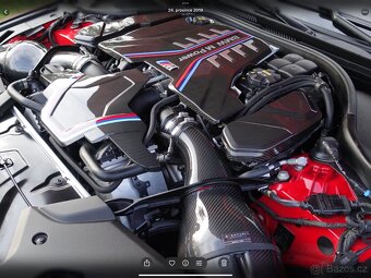 BMW M5f90,M8 X5M X6M karbonové kryty motoru tři části origin - 12
