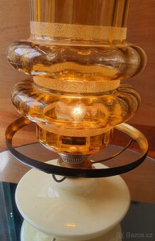 Staré vintage stolní lampy. Sklo, Porcelán - 12