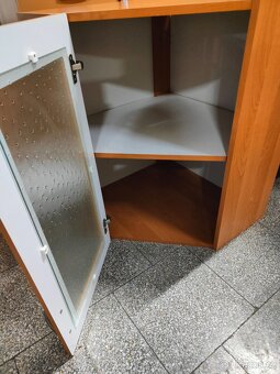 Linka kuchyňská rohová třešeň s oranžovou - 12
