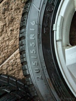 ALU disky Renault 5x108 zimní pneu Dunlop/Barum 205/55R16 - 12