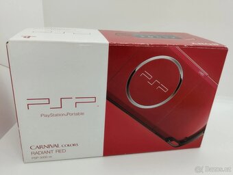 PSP 3000 radiant Red včetně boxu - 12