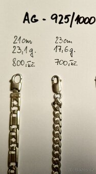 ⭐ Prodám stříbrné šperky 925/1000 – více kusů, různé druhy ⭐ - 12