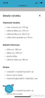 Postel + futon 180x200 - 12