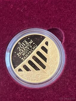 Zlato / sada zlatých mincí ČNB MPR Mosty proof - 12